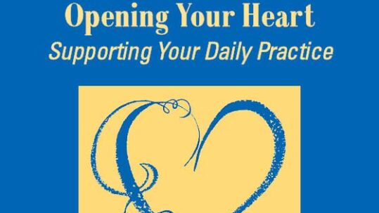 Blue book cover with stylized yellow heart